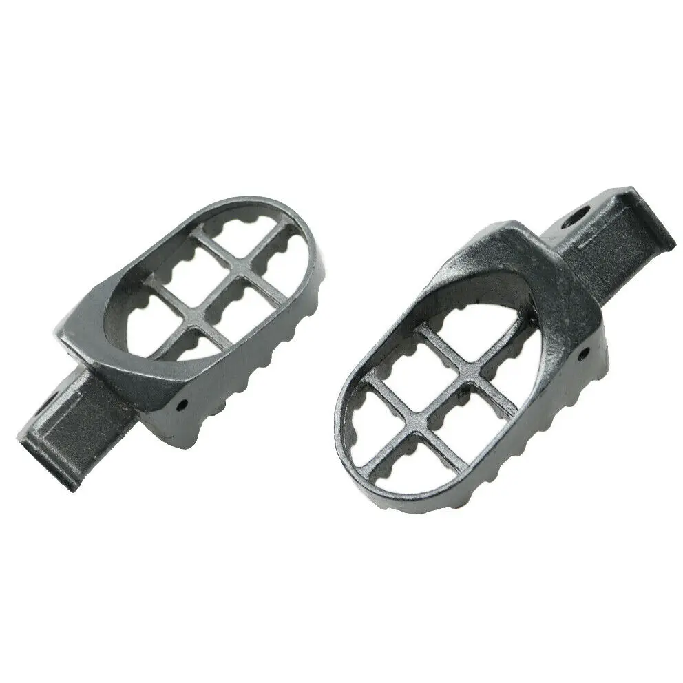 Grey Dirt Bike Sports Steel Foot Pegs For Suzuki RM85/85L DR-Z125/125L 2003-2006