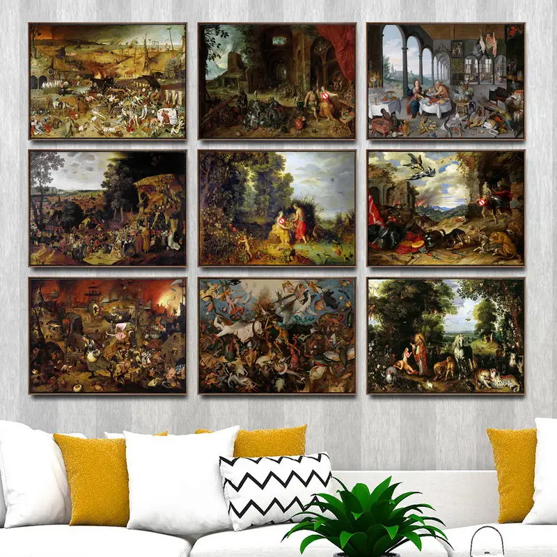 

Home Decoration Art Wall Pictures Fro Living Room Poster Print Canvas Paintings Netherlandish Pieter Brueghel The Elder 8