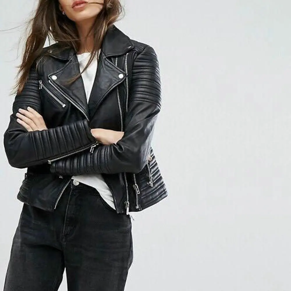 New Arrival Hot brand Winter Autumn Motorcycle leather jackets black leather jacket women leather coat slim PU jacket Leather
