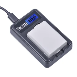 Tectra LP-E5 LPE5 LP E5 Li-ion Battery +LCD USB Charger for Canon EOS Rebel XS Rebel T1i Rebel XSi 1000D 500D 450D Kiss X3