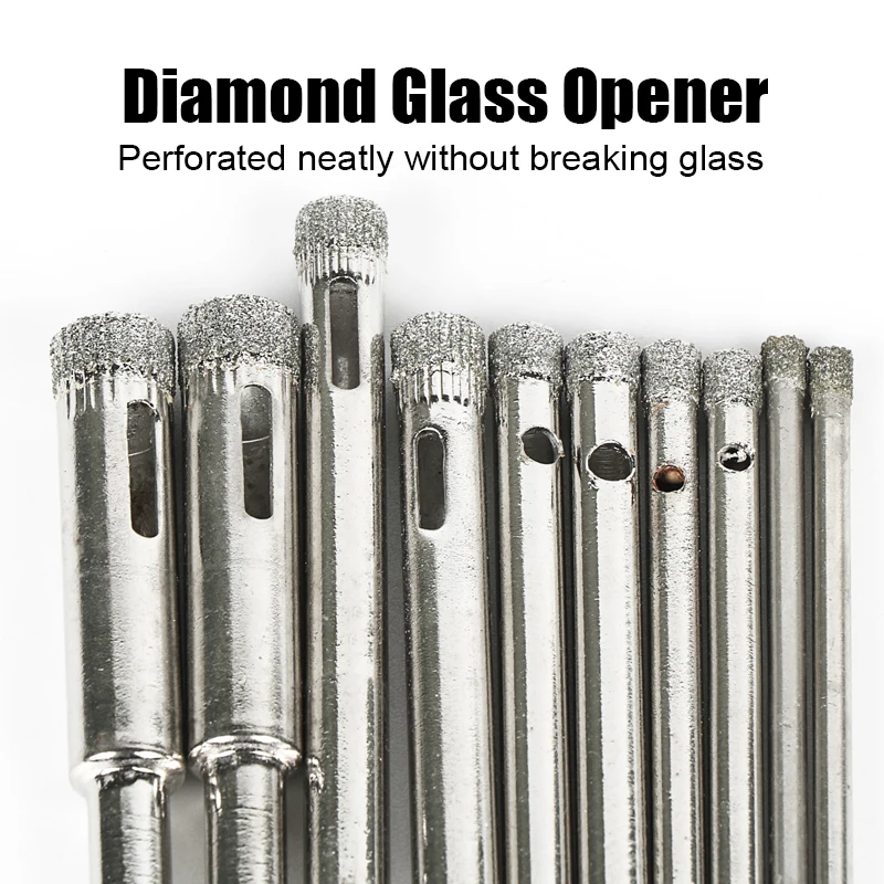 Diamond Coated Drill Accessories Bits Hole Saw Glass Granite Cutter Opener Bits Sale Glass hole opener 3mm 4mm 5mm 6mm 8mm