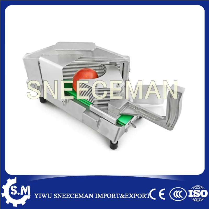 Affettatrice elettrica per pomodoro con telaio in alluminio di vendita calda con lama sostituibile in acciaio inossidabile