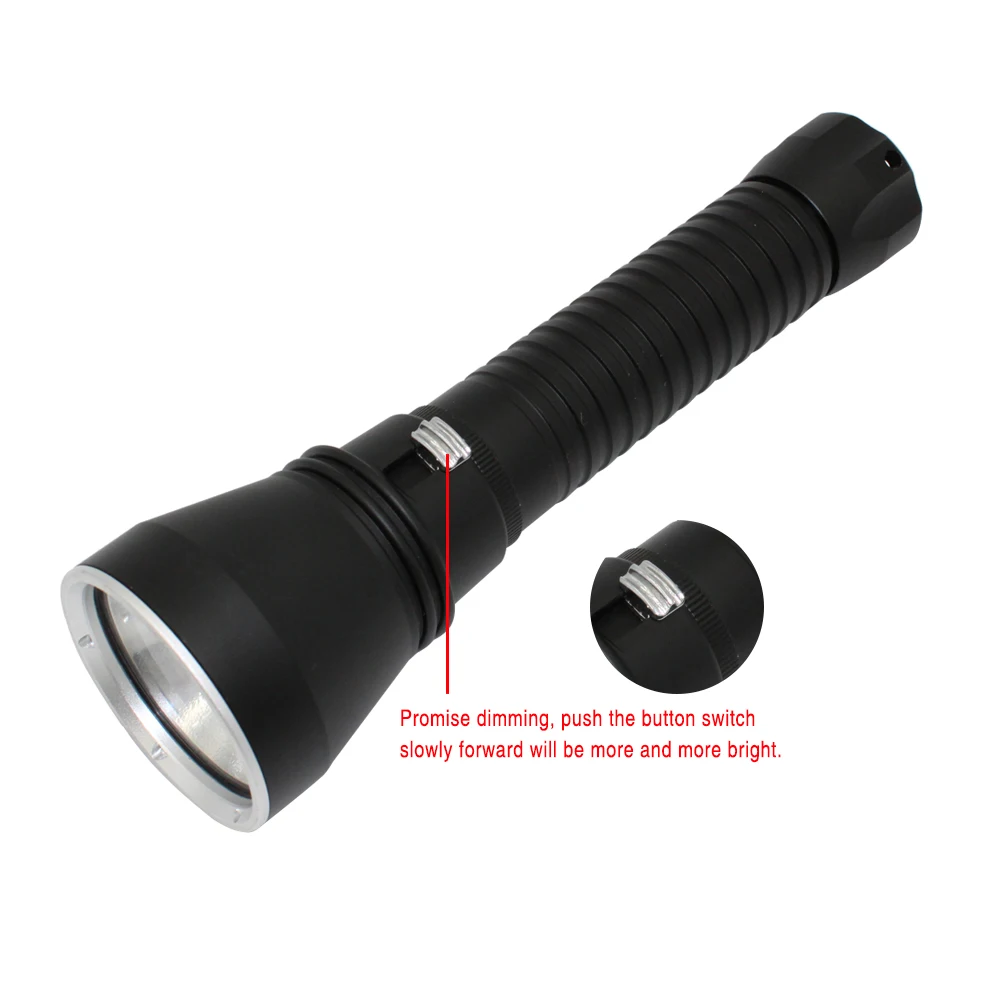 Powerful 4000 lumen  XHP70 LED diving flashlight underwater Scuba Dive Torch tactical hunting flashlight White/yellow light