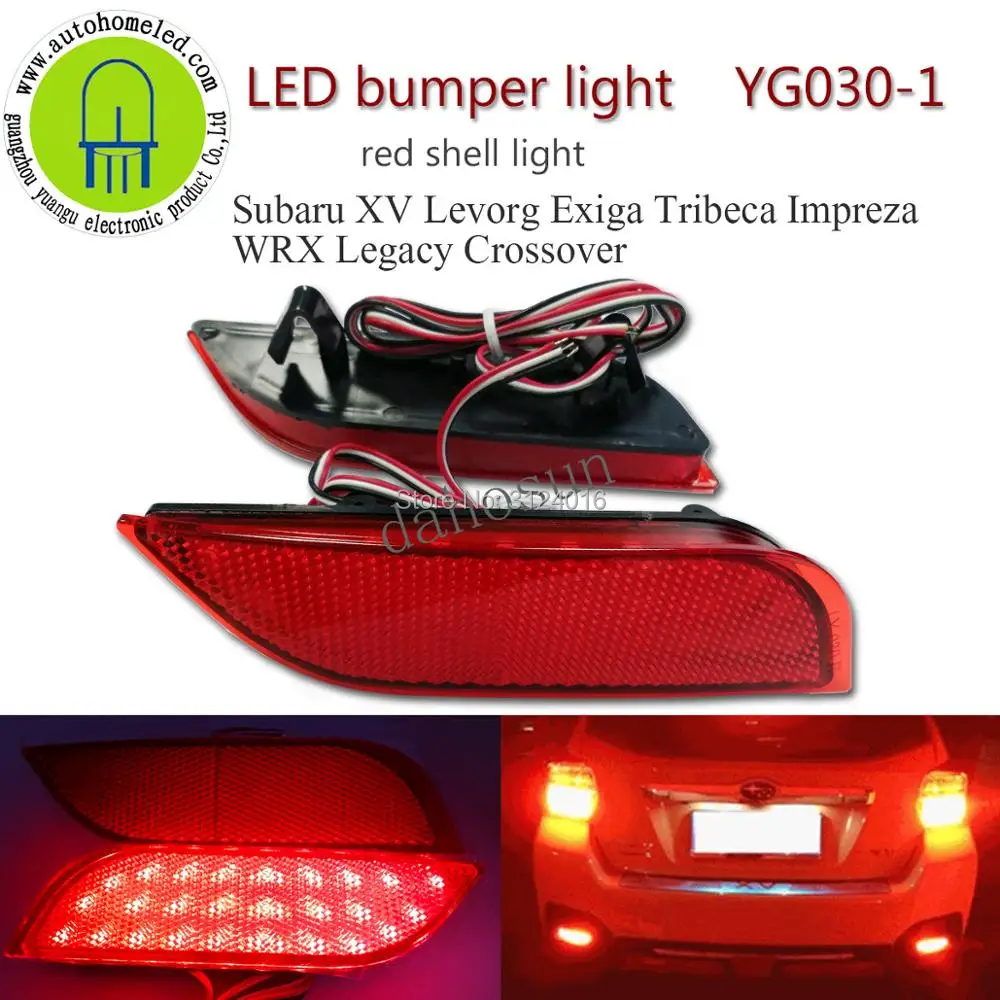 2PC X Car Rear light for Subaru XV LEVORG Exiga Tribeca Impreza WRX Legacy Crossover Exiga LED Bumper Tail light YG030