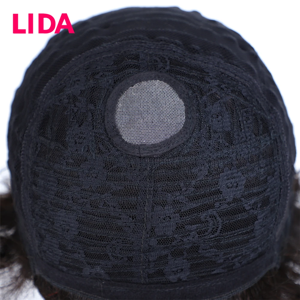 LIDA Brazilian Human Hair Non-Remy Wig 150% Density Fantasy Wave Women Wig All Colors Avilable