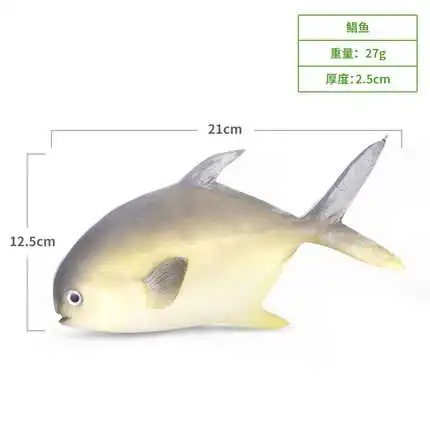 Simulation Pomfret False Fish Model Seafood Cabinets Display Layout Early Childhood Props Restaurant Decoration Unisex Finished