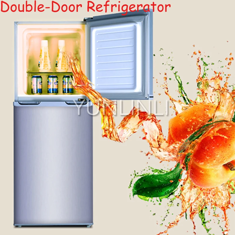 137L Double-Door Refrigerator Household Vertical Refrigerator With Large Capacity & Energy-Saving Home Refrigerator