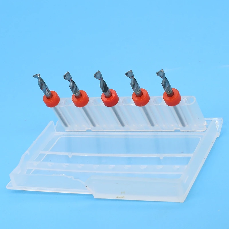 Mini broca de carburo de tungsteno, herramienta de rotación de enrutador CNC para placa de circuito impreso, cortador de fresado, PCB, 3,1mm-4,0mm, 5 uds.