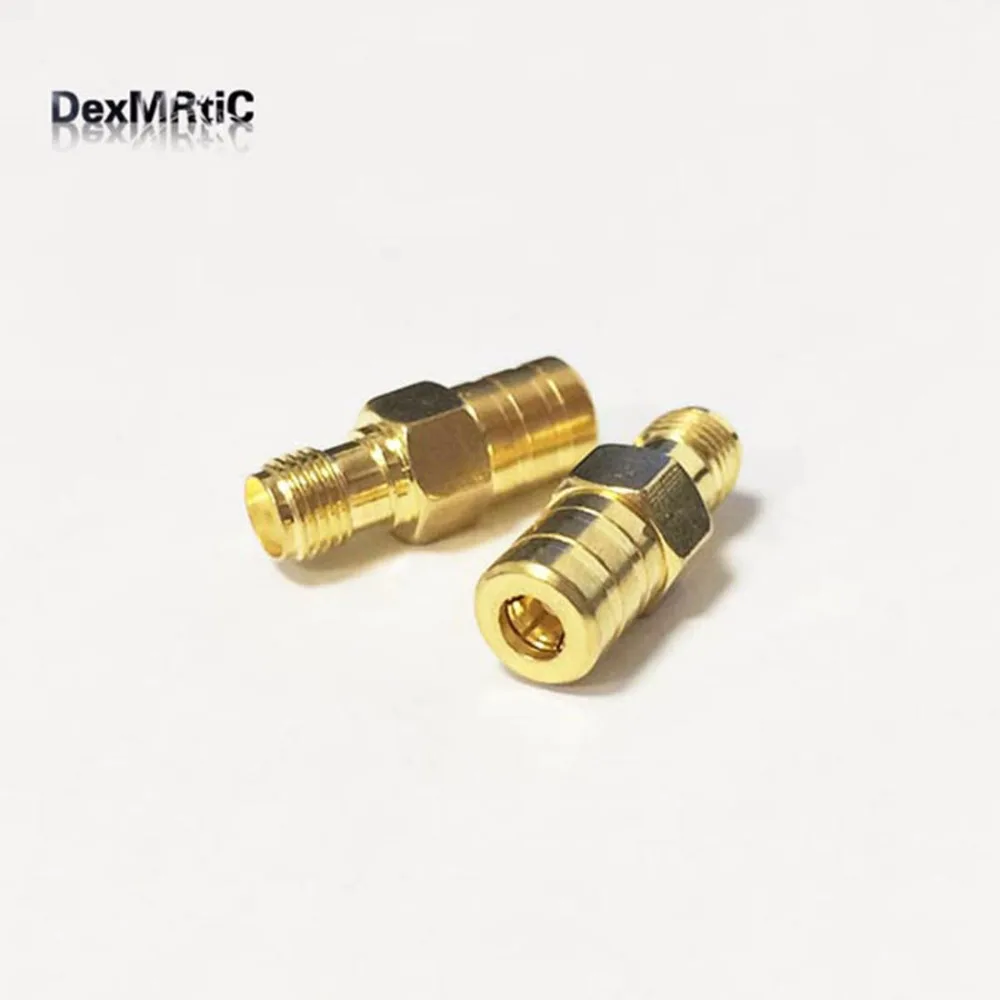 Commutateur SMA femelle Jack femelle SMB, 1 pièce, adaptateur coaxial RF, convertisseur droit plaqué rouge, nouveau, vente en gros