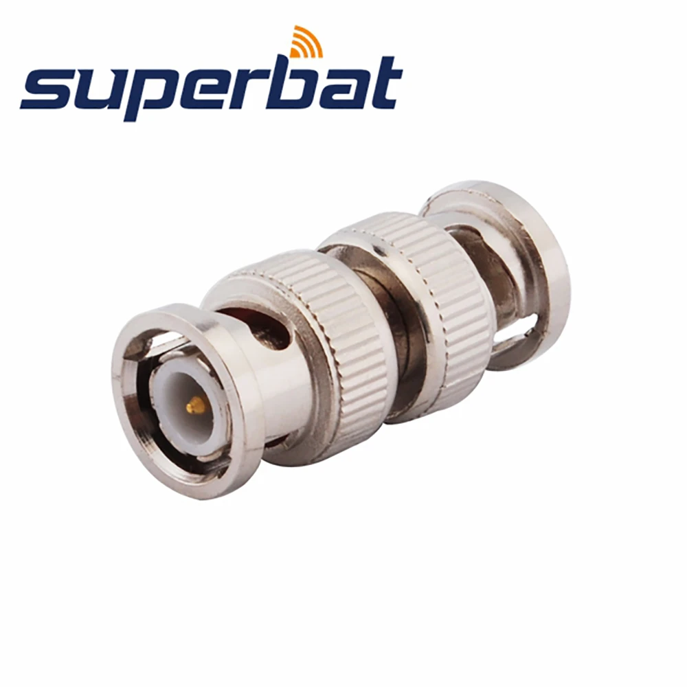 Superbat 5Pcs อะแดปเตอร์ BNC ชาย BNC ปลั๊กตรง RF Coaxial Connector