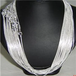 Drop shippng! 20PCS/lot 925 Sterling Silver 1mm Snake Chain 16inch - 24 inch,925 silver jewelry,silver fashion chain necklace