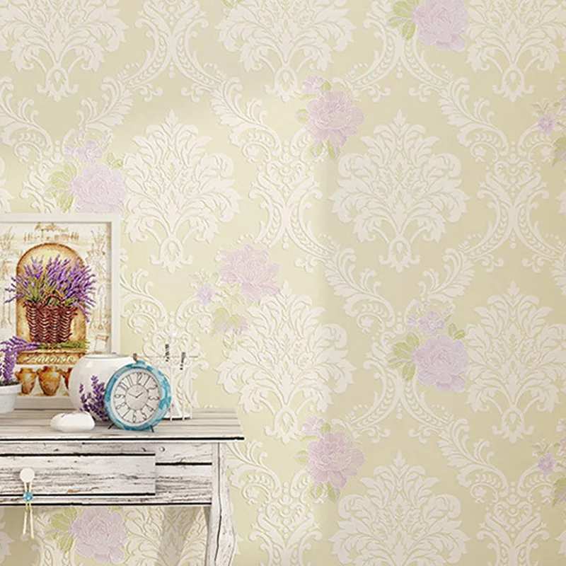 beibehang Floral Wallpaper for walls 3 d Non-woven papel de parede 3d Wall Paper Mural Flower Wallpapers Rural Papier Peint