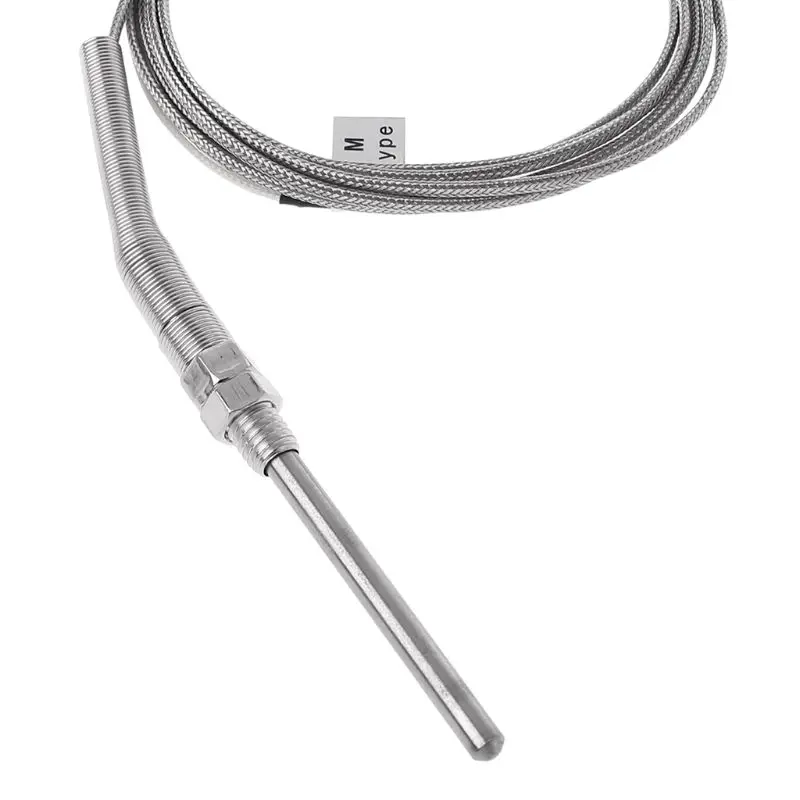 2m K Type Thermocouple Probe 50mm/100mm/150mm/200mm Stainless Steel Thermocouple 0-400℃ Temperature Sensor