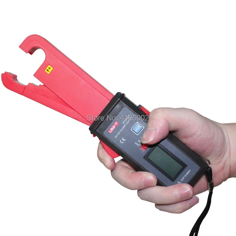 UNI-T UT258A مقياس تسرب التيار المتناوب/تيار مستمر؛ مقياس التيار الكهربائي 60 أمبير، نقل البيانات RS-232، تخزين البيانات/وظيفة التثبيت الرقمي/الصفر