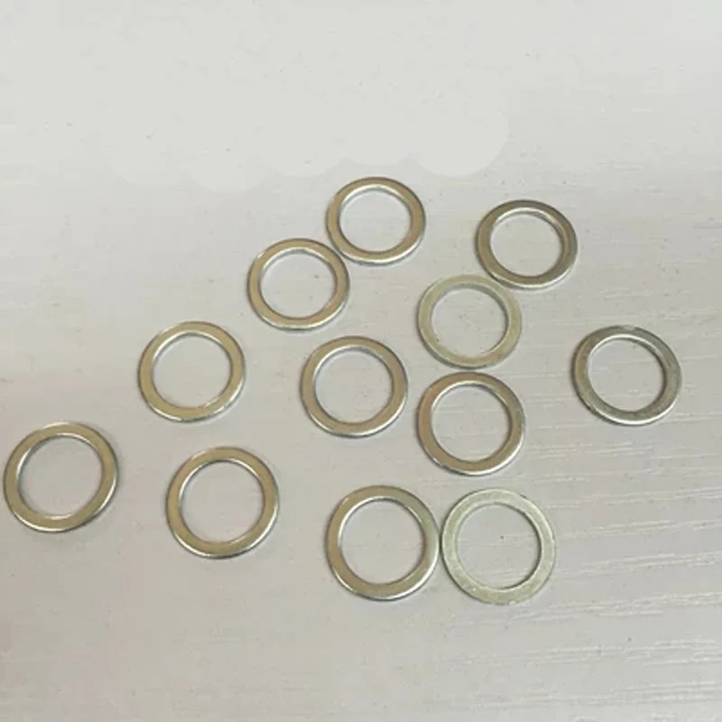 7pcs M12 M14 Ultra-thin galvanized flat washer gasket flats pad thickness 0.5mm-2mm 16mm-20mm Outer diameter