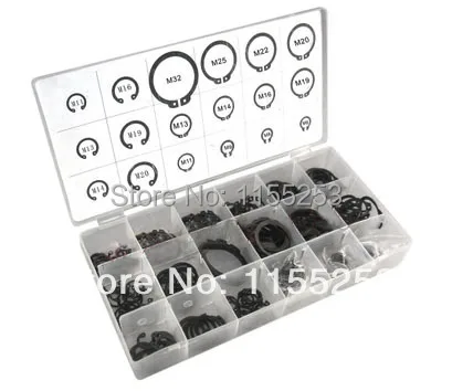 

E type snap ring / 300PCS E type circlip Set / opening block / kits / 300 + box/Opening snap ring