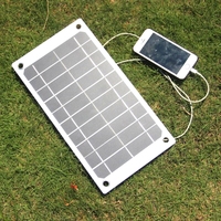 7.5W 5V Mono Solar Panel Charger Green Portable Waterproof Design USB Port Outdoor Camping High Efficiency Solar Cell Charger