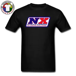 Nitrous Express Logo Designers T-shirts for Men Printed Brand New Street Tee Shirt Crew Neck Cotton Fabric Fashion Tshirt Custom