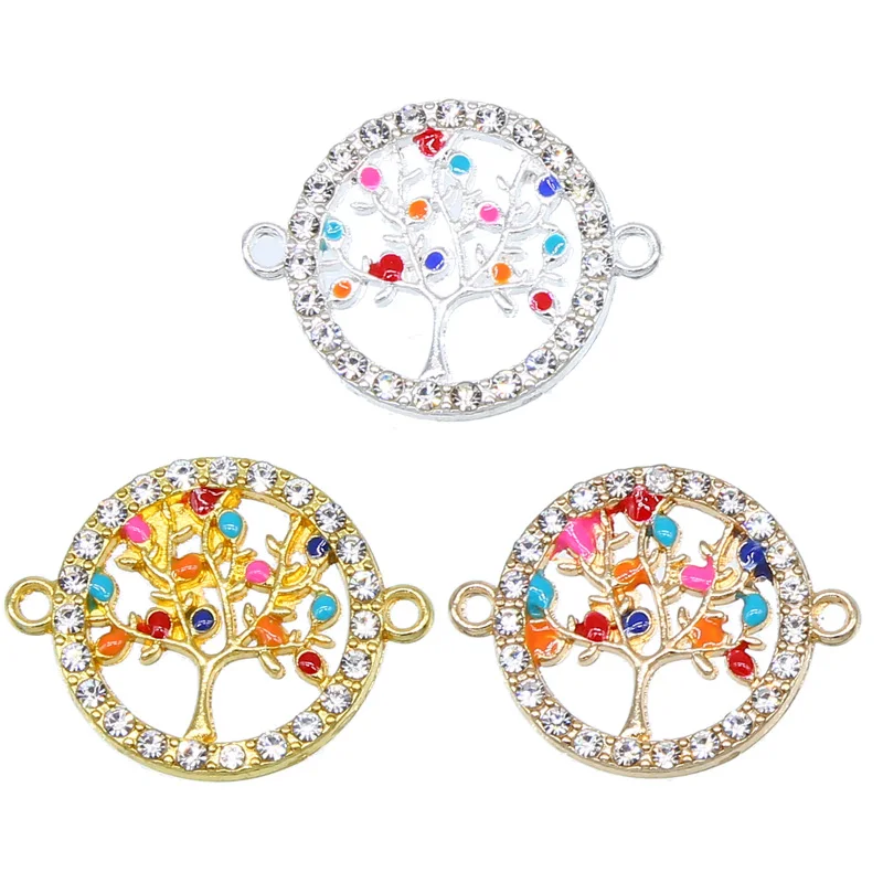 6pcs LUCKY EYE love eyes palm turtle elephant cross life tree charm letter 8 bracelet connection diy jewelry accessories