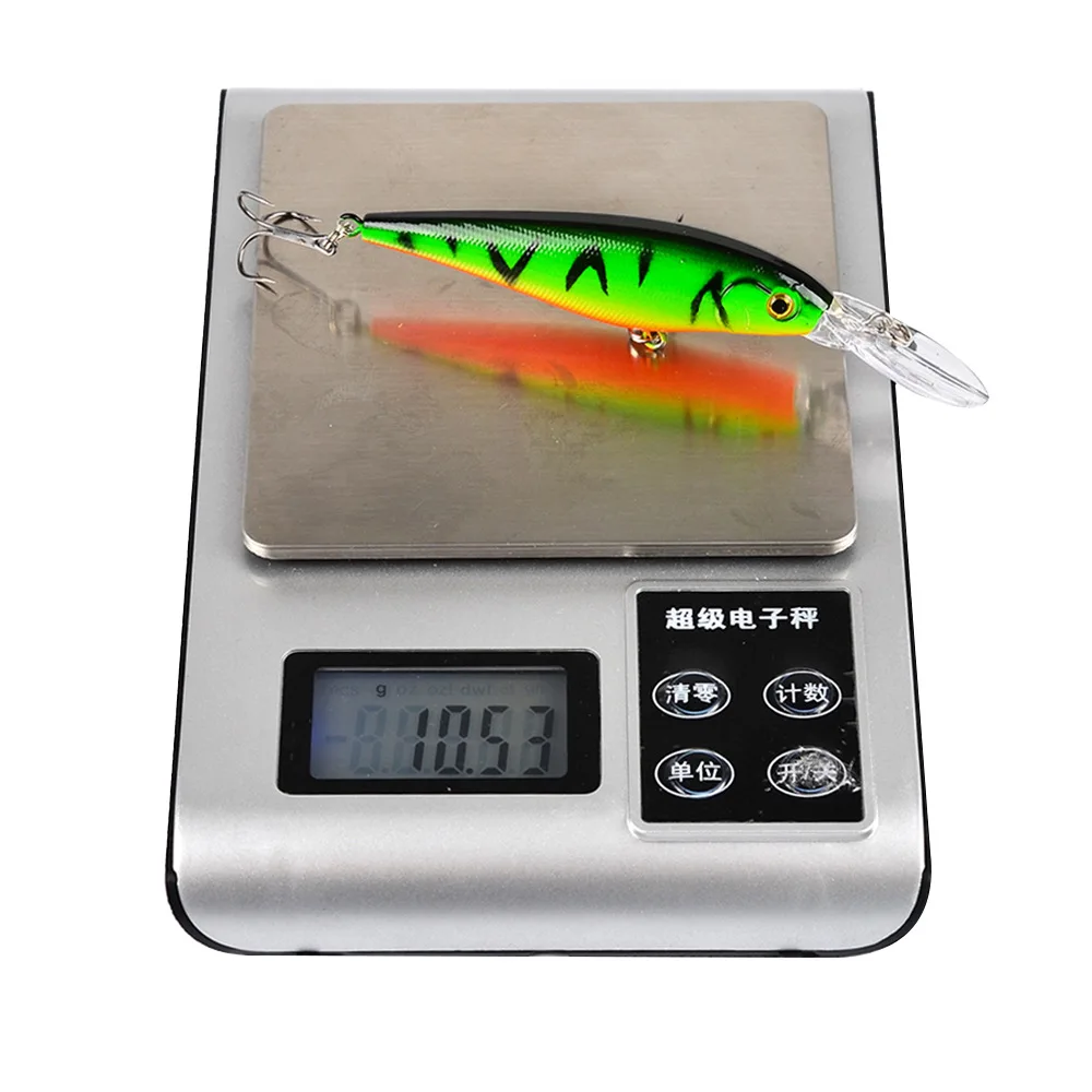 HiUmi 1Pc Super Quality 11cm 10.5g Hard Bait Minnow Fishing lures Bass Fresh Salt Water 4#hook