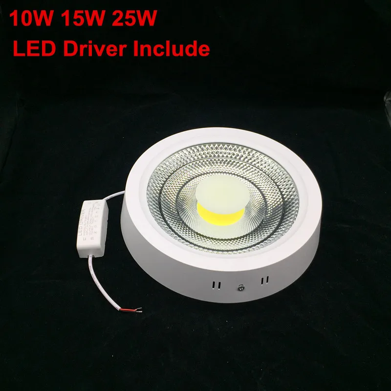 

No Cut ceiling led downlight 10W 15W 25W Surface Panel Light AC85-265V Spot Light Indoor Kitchen Lighting Lamp for Home Decor