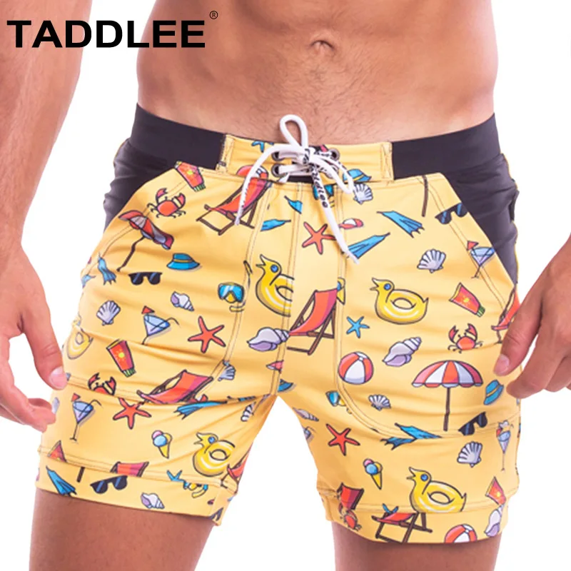 

Taddlee Brand Swimwear Men Square Cut Swimsuits Sexy Swimming Boxer Briefs Bikini Bathing Suits Gay Surf Board Shorts Trunks New