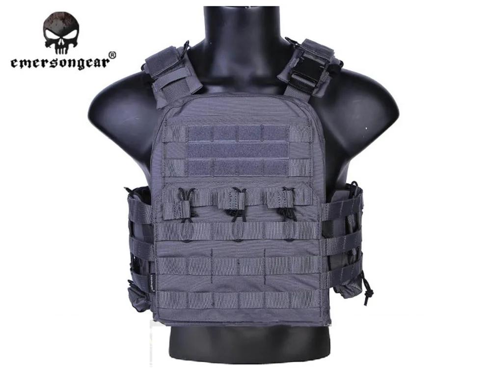 

emersongear-Cherry Plate Carrier Tactical Combat Vest, Genuine EM7435 Wolf Grey