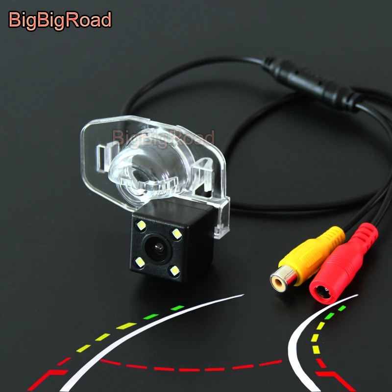 BigBigRoad For Toyota Corolla 2007 2008 2009 2010 2011 2012 2013 Car Intelligent Dynamic Trajectory Tracks Rear View CCD Camera