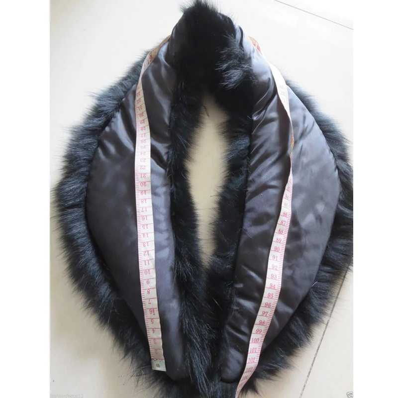 Real Fox Fur Collar Women 100% Natural Fox Fur Scarf Winter Warm Fur Collar Scarves Extra Large Size Neck Warmer Fur Scarf Shawl