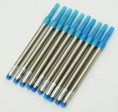 Jinhao 롤러 볼 펜, 나사 유형 0.7 Mm-파란색 10 PCS Jinhao 롤러 볼 펜 잉크 리필