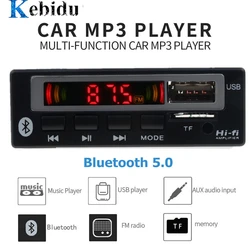 kebidu USB 3.5mm AUX Bluetooth V5.0 Mp3 Decoder Board Module FM Radio Wireless Receiver MP3 Player 5V 12V Music Speaker Car Kit