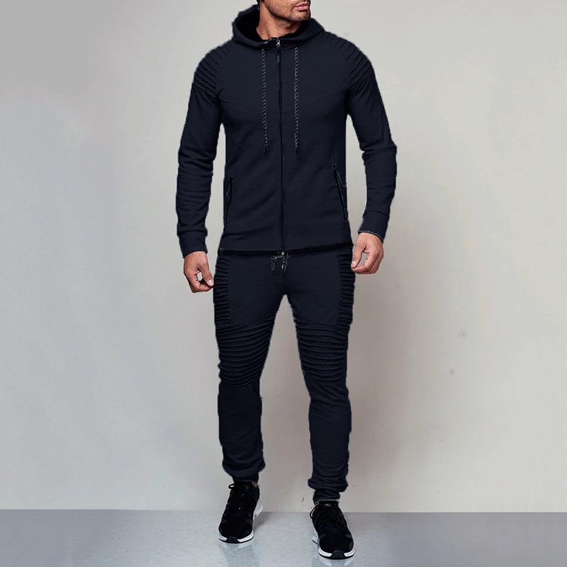 Men Sportswear Hoodies Pants Set Spring Track Suit Clothes Casual Tracksuit Men Sweatshirts Coats Male Joggers Streetwear MY053