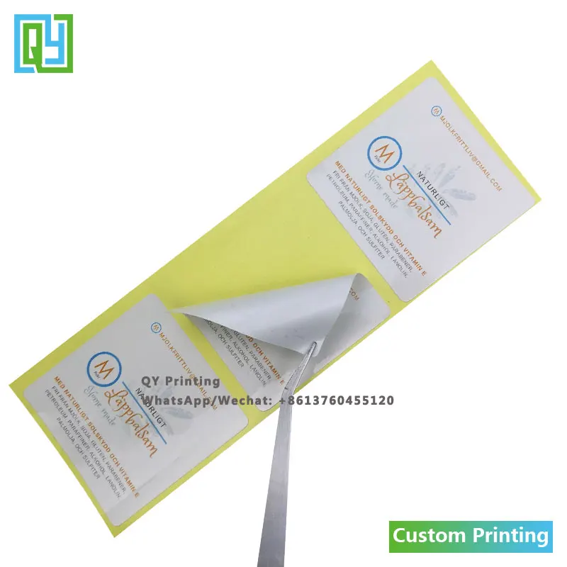 1000pcs 50x50mm Free Shipping Customized Sticker With Your Own Logo Paper Sticker Custom Label