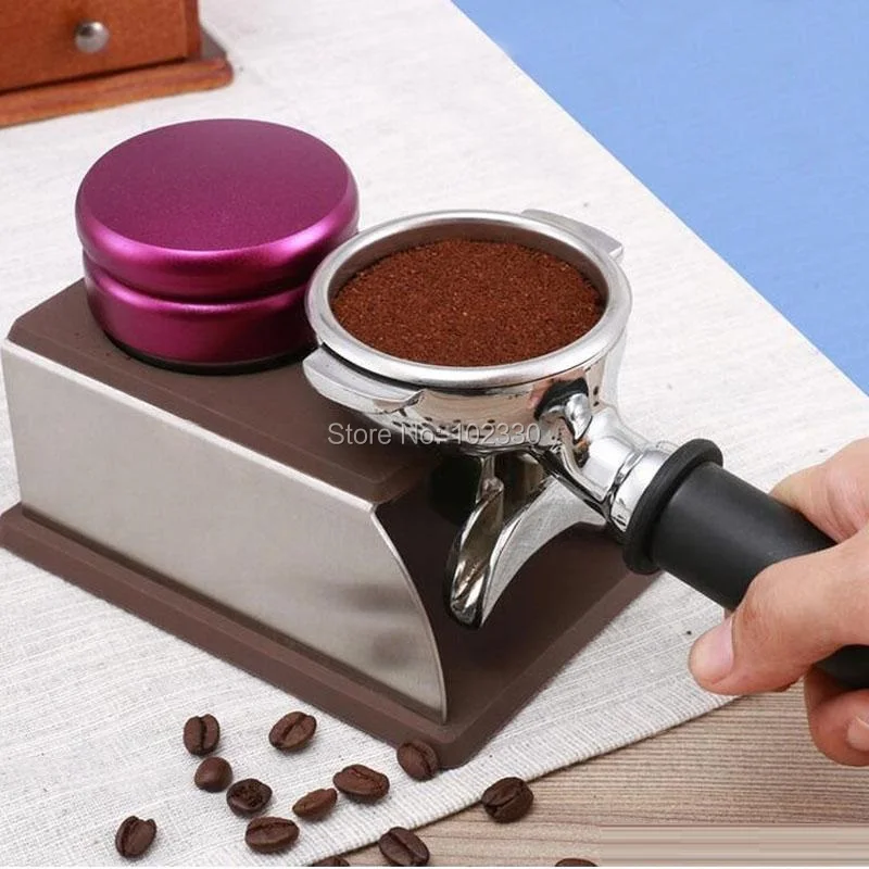 Macaron Stainless Steel Coffee Tamper Coffee Espresso Flatten Powder Pressure Hammer Adjustable Distribution Tool S201783