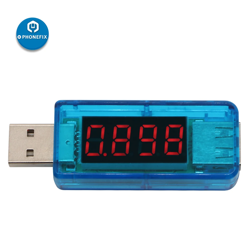 A CRISTALLI LIQUIDI Digital Voltmetro Amperometro USB Charger Medico Elettronica Mobile di Potere Corrente di Carica di Tensione del Tester del Tester Medico Voltmetro