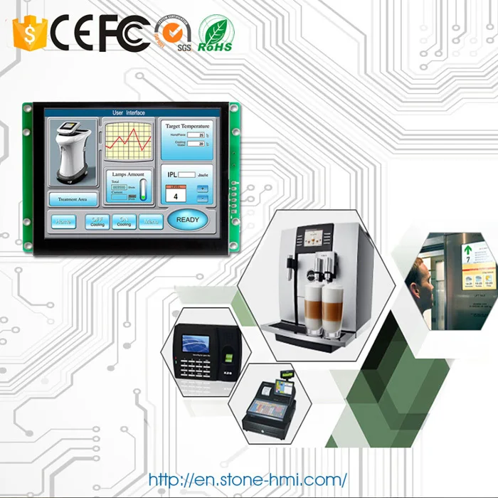 STONE Supply Colorful LCD For Wire Cutting Machine With RS232 Interface