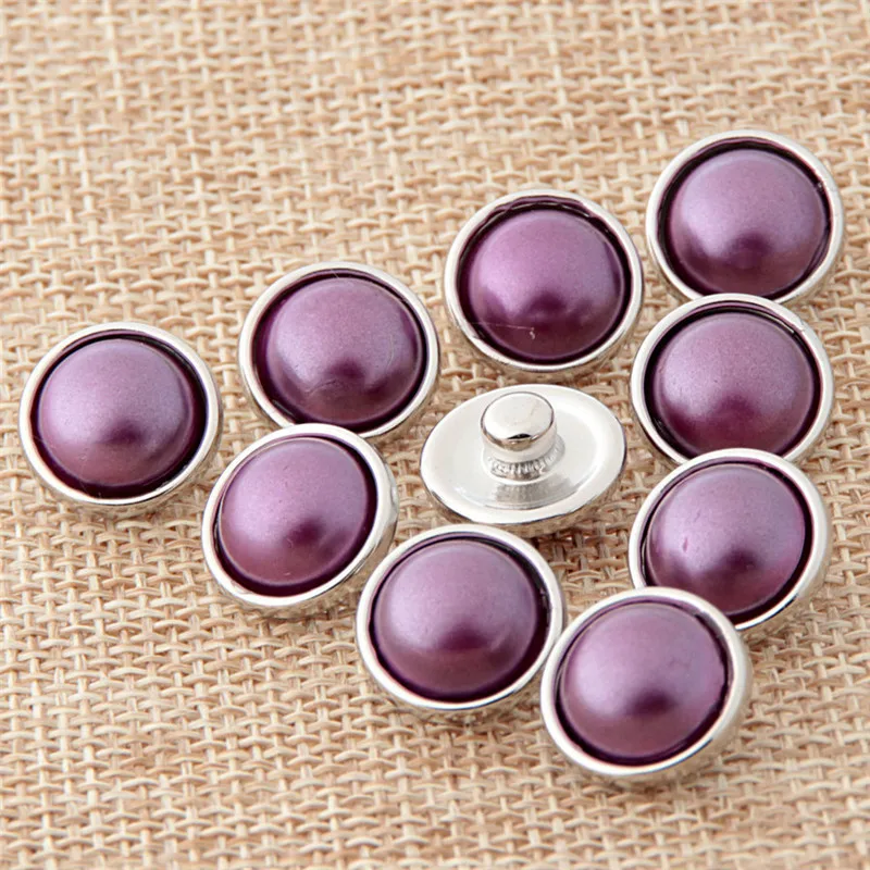 10pcs/lot Fashion DIY Round 12MM Snap Buttons With Zinc Alloy Bottom for Snaps Bracelets fit Xinnver Snaps Jewelry