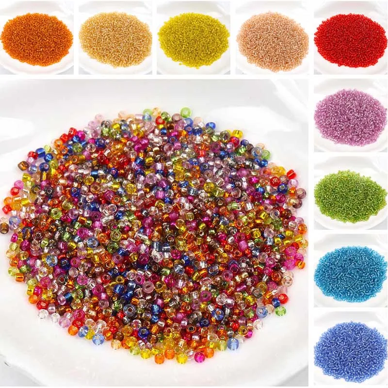 Wholesale 19 colors 2mm 3mm 4mm Glass Czech Seed Spacer beads For jewelry handmade DIY