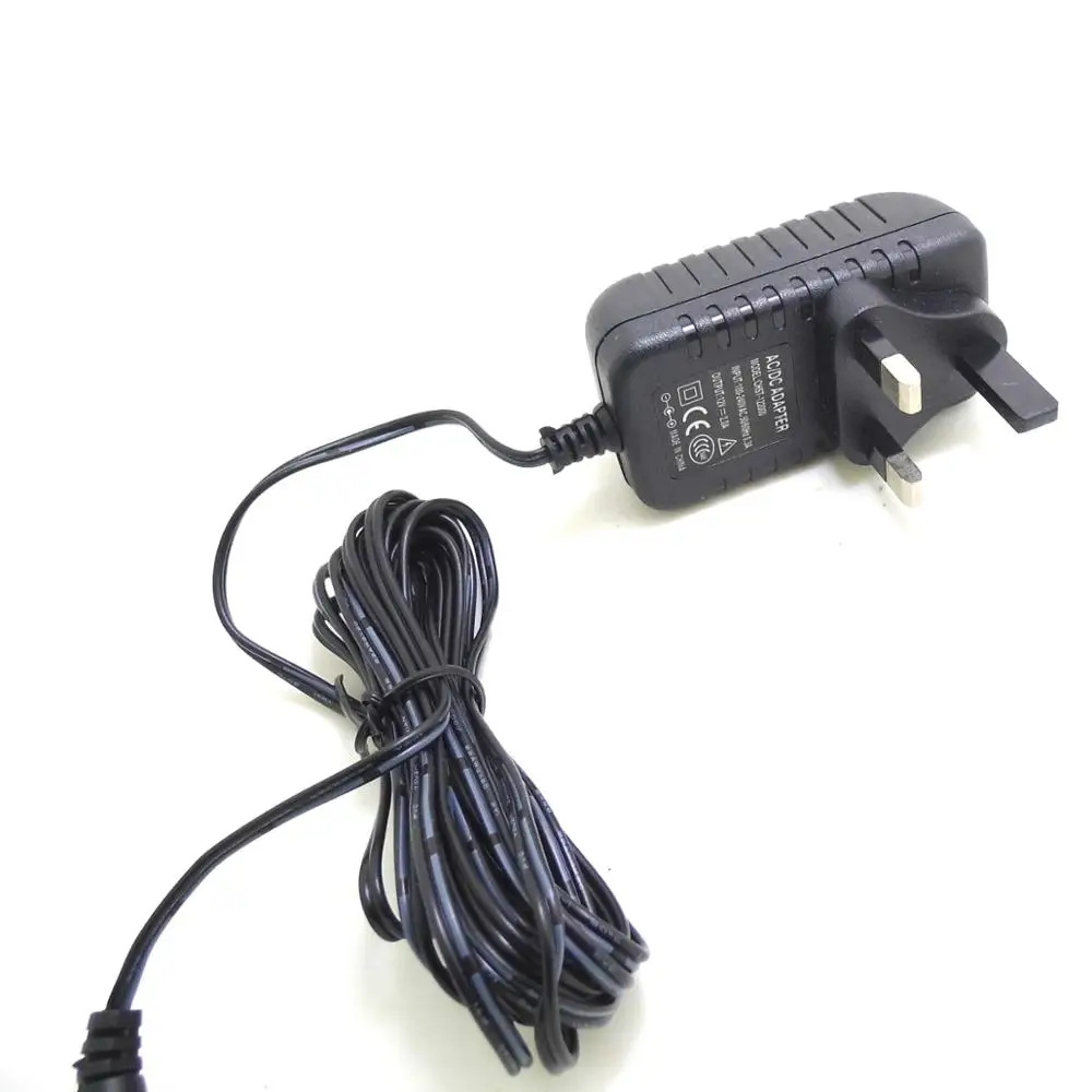 Adaptateur d'alimentation britannique de 3 M, prise ca/cc, rallonge de câble d'alimentation pour caméra CCTV, 100-240V cc 12V 2A (2.1mm x 5.5mm)