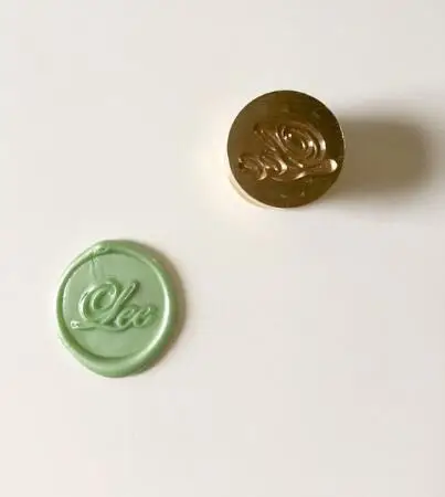 Small size 15mm 12mm small size Wax Seal Stamp Customized name and date with your logo Personalized Wax Seal Stamp with logo