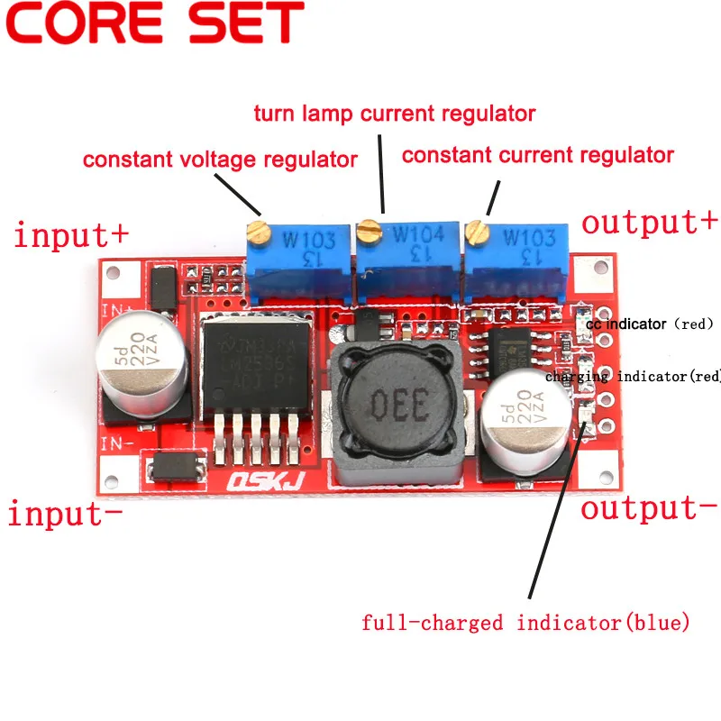 LM2596 DC-DC Step Down CC CV Power Supply Module 7V-35V To 1.25V-30V 3A Adjustable Voltage Regulator Converter LED Driver