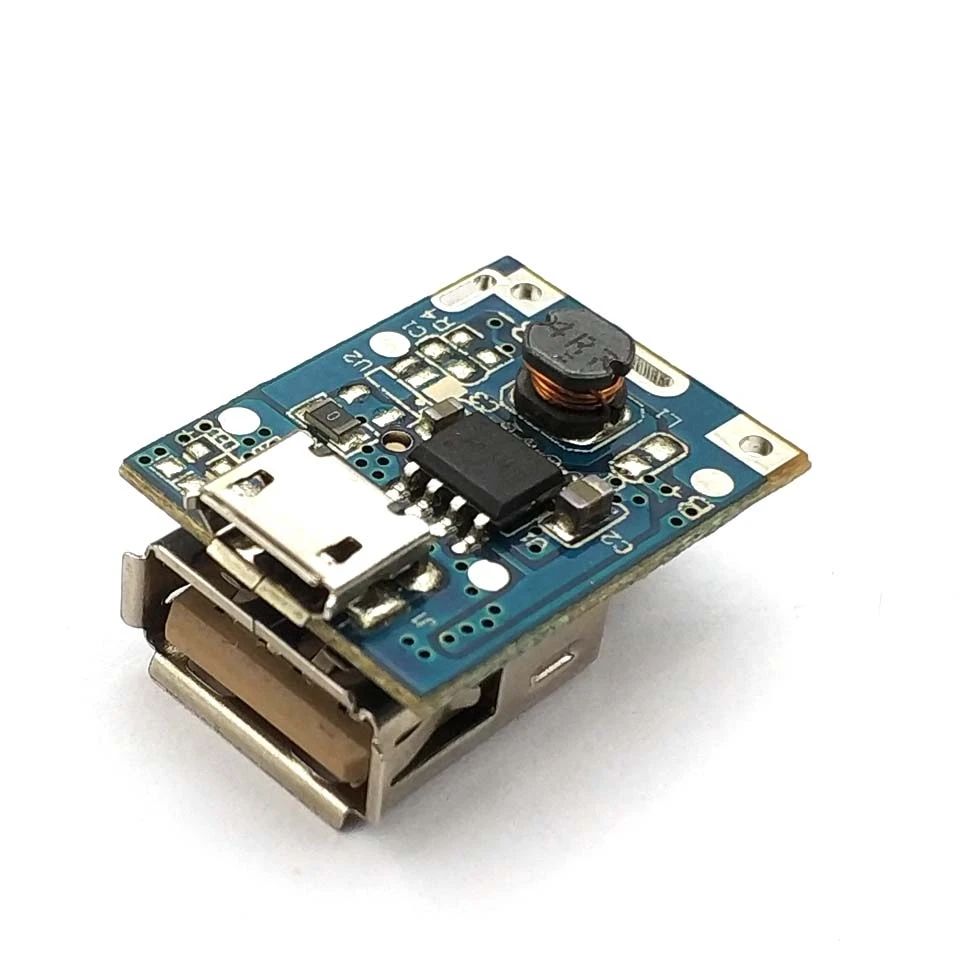 1 Pcs 5V Step-Up Power Module Lithium Battery Charging Protection Board Boost Converter LED Display USB For DIY Charger