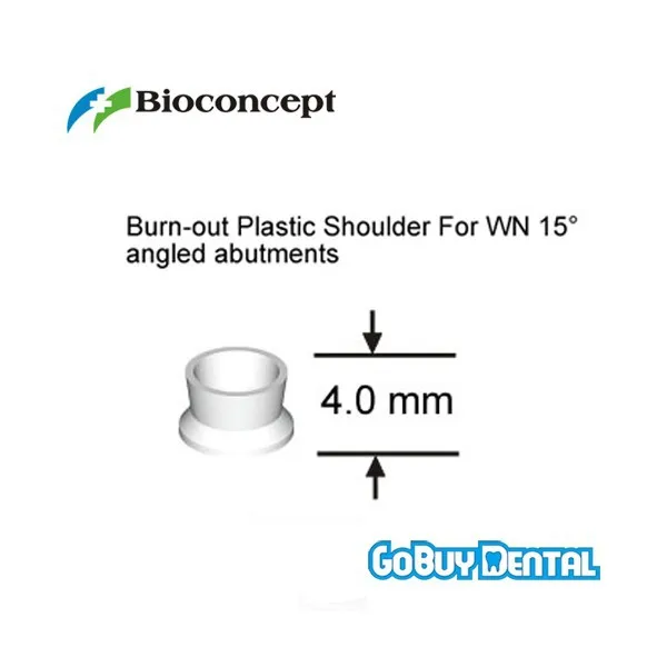 Straumann Compatible Burn-out Plastic Shoulder For WN 15 angled abutments 090150