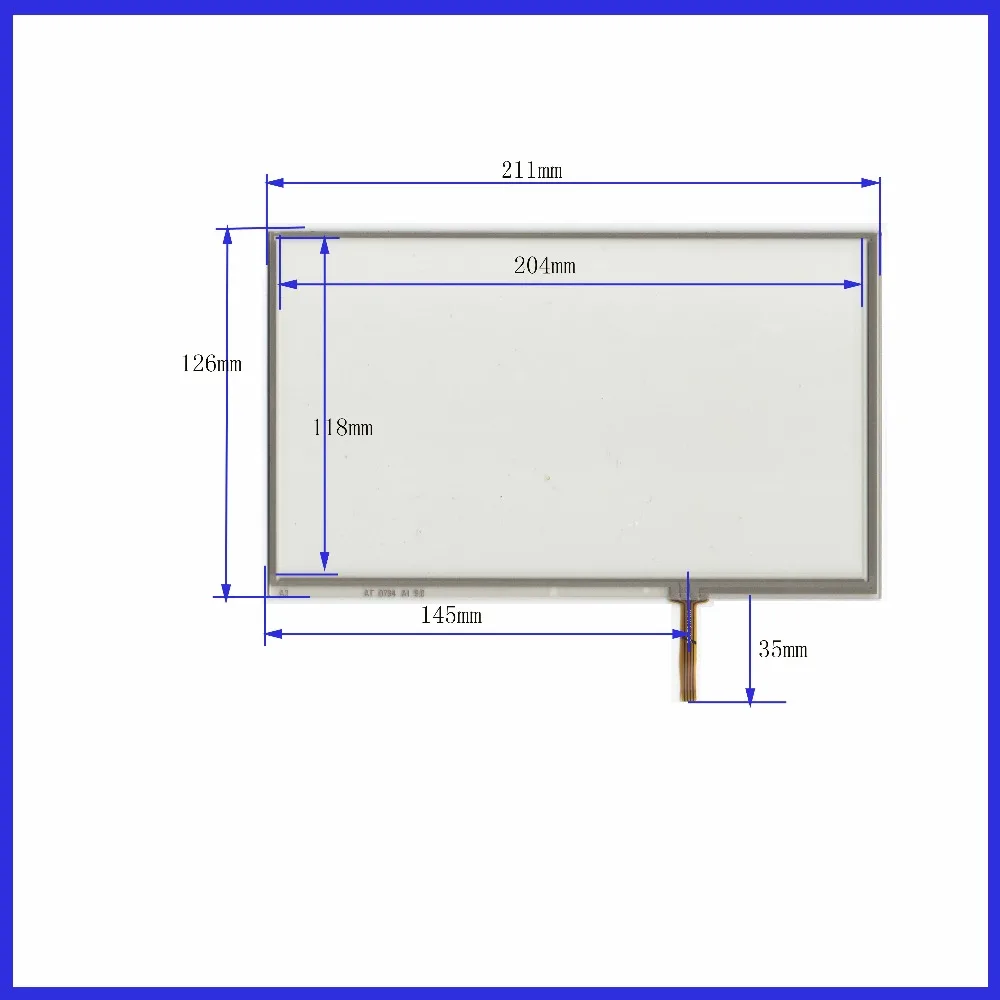 

ZhiYuSun 3PCS/LOT for AT090TN10 211mm*126mm 211*126 GPS navigation 9 -inch resistive touchscreen display on the outside