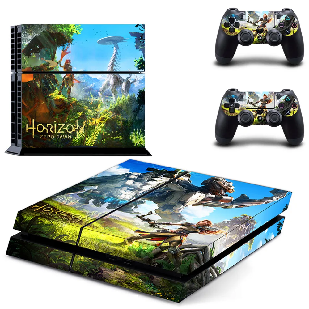 Horizon Zero Dawn PS4 Skin Sticker Decal For Sony PlayStation 4 Console and 2 Controllers PS4 Skin Sticker Vinyl