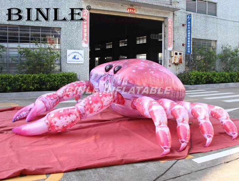 ขายร้อนหลังคาตกแต่ง Giant Inflatable Crab Inflatable สัตว์ทะเลสำหรับโฆษณา