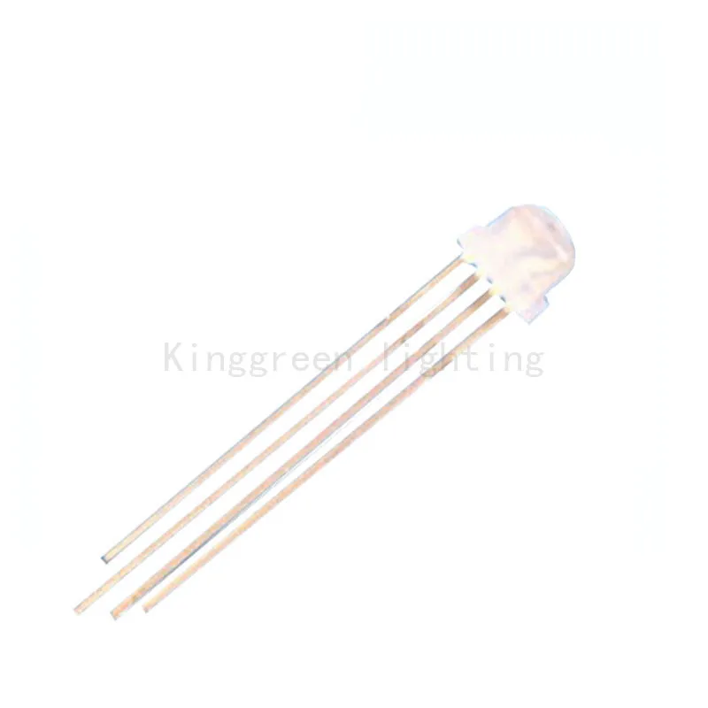 

1000X high quality 5mm RGB straw hat leds diodes dip led F5mm RGB straw hat luminous diode led