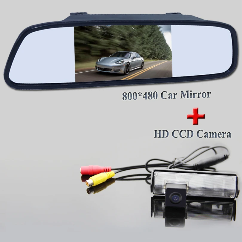 Color Car Rear View Camera for Mitsubishi Challenger/For Grandis Nativa /For Pajero Sport +4.3 Inch Rear view Mirror Monitor