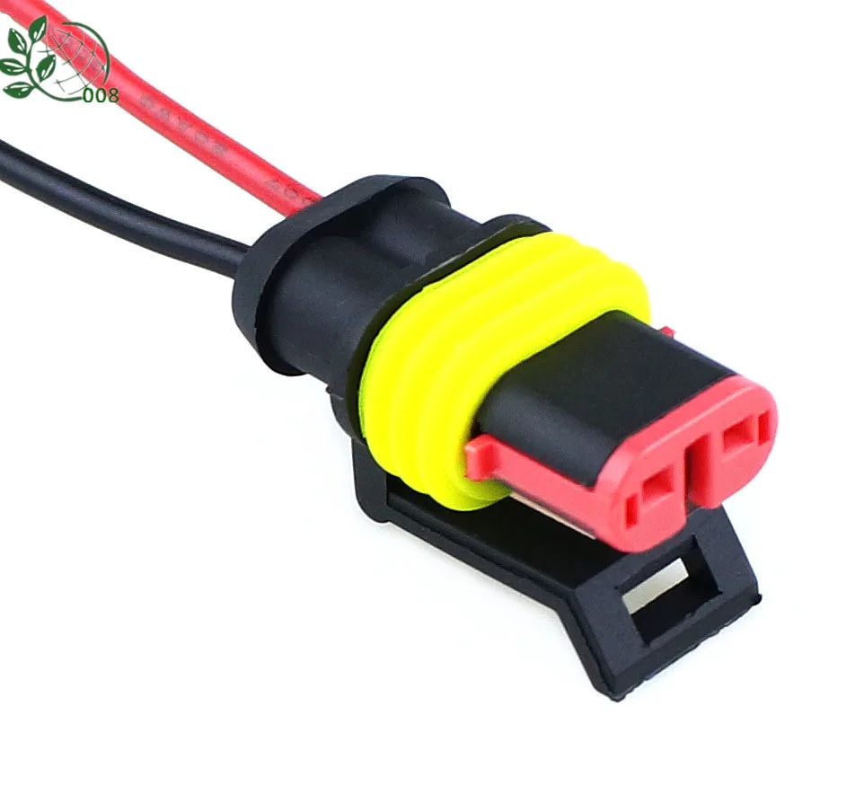 1set 2 Pin Auto Way Male & Female Waterproof Electrical Connector Plug with cable