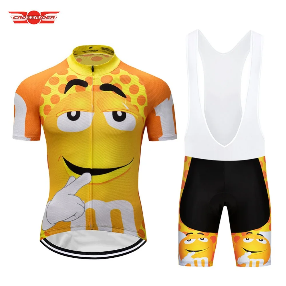 2024 Funny Cycling Jerseys Bib Set MTB Mountain Bike Clothing Men\'s Short Set Ropa Ciclismo Bicycle Wear Clothes Maillot Culotte